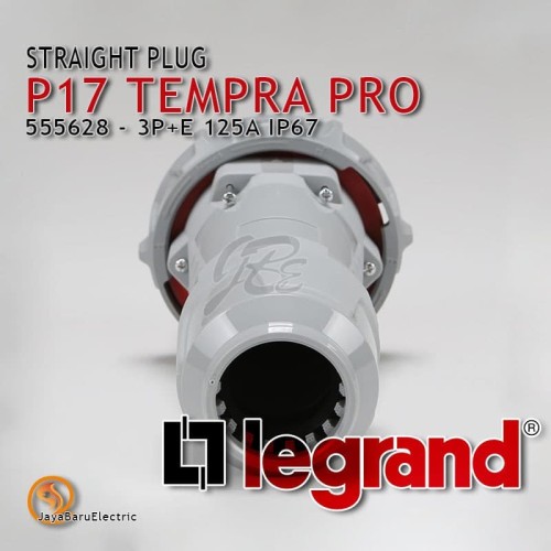 Legrand Straight Plug 3P+E / 4 Pin 125A P17 Tempra Pro 555628