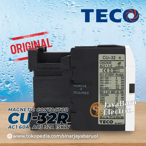 Kontaktor / Contactor TECO CU-32R CU32R 24V 110V 220V 380V AC Coil