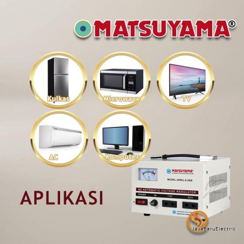Stabilizer Stavol AVR MATSUYAMA Stavolt 500 Watt 0.5kva AVR/L-0.5GS