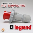Legrand Straight Plug 3P+N+E / 5 Pin 63A P17 Tempra Pro 555529