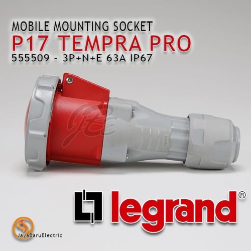 Legrand Mobile Mounting Socket 3P+N+E / 5 Pin 63A P17 Tempra Pro
