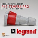 Legrand Mobile Mounting Socket 3P+N+E / 5 Pin 63A P17 Tempra Pro