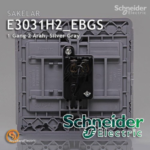 Saklar Schneider Neo Horisontal Single Hotel 1 Gang 2 Arah Silver