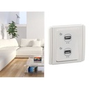 Stop Kontak Schneider Neo USB Outlet 2 Gang Putih E3032USB-WW