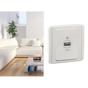 Stop Kontak Schneider Neo USB Outlet 1 Gang Putih E3031USB-WW
