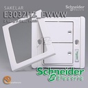 Saklar Schneider Neo Horisontal Double Seri Hotel 2 Gang 2 Arah Putih
