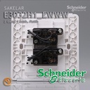 Saklar Schneider Neo Horisontal Double Seri 2 Gang 1 Arah Putih