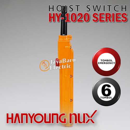 Pendant Hoist Switch HANYOUNG HY-1026SBBB 6 Tombol+Emergency