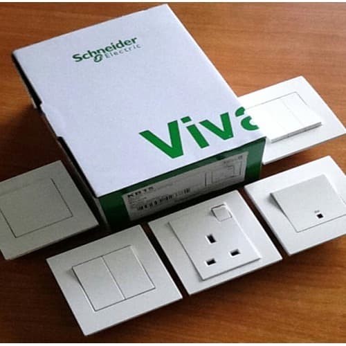 Stop Kontak Shaver Unit SCHNEIDER VIVACE KBT727V-WE