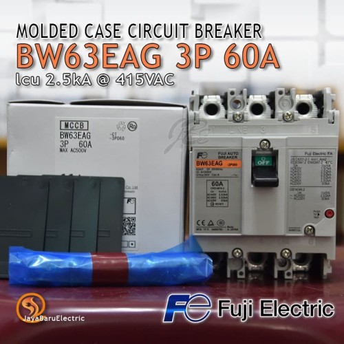 MCCB Fuji BW63 BW63EAG BW63-EAG 3P 60A
