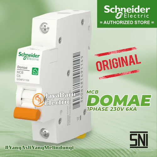 MCB Schneider Domae 1P 2A 4A 6kA SNI