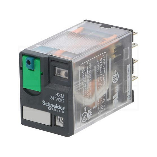 Relay SCHNEIDER RXM4 RXM4AB2 12V 24V 48V 110V 220V DENGAN LAMPU