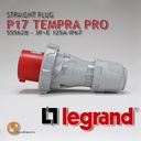 Legrand Straight Plug 3P+E / 4 Pin 125A P17 Tempra Pro 555628