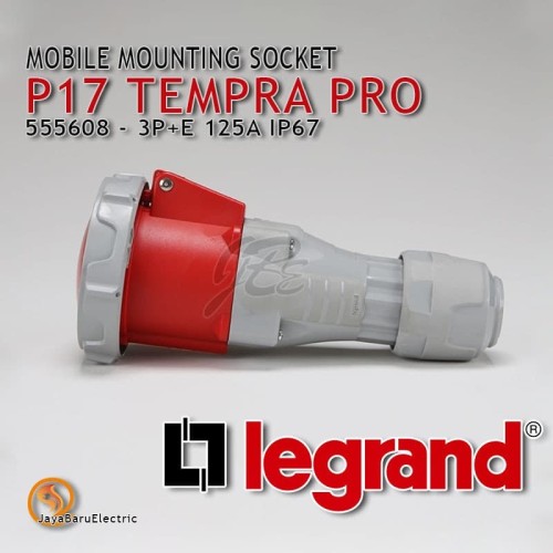 Legrand Mobile Mounting Socket 3P+E / 4 Pin 125A P17 Tempra Pro 555608