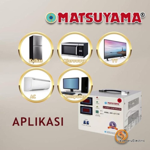 Stabilizer Stavol AVR MATSUYAMA Stavolt 2000 Watt 2kva AVR/L-2GS