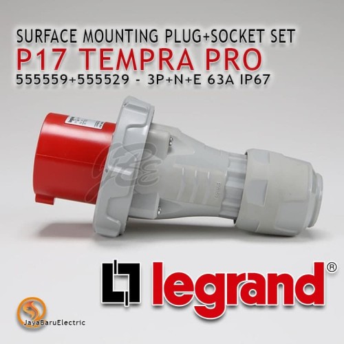 Legrand Surface Mounting Plug Socket 3P+N+E / 5 Pin 63A P17 Tempra Pro