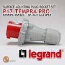 Legrand Surface Mounting Plug Socket 3P+N+E / 5 Pin 63A P17 Tempra Pro