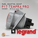 Legrand Panel Mounting Socket 3P+N+E / 5 Pin 63A P17 Tempra Pro 555589