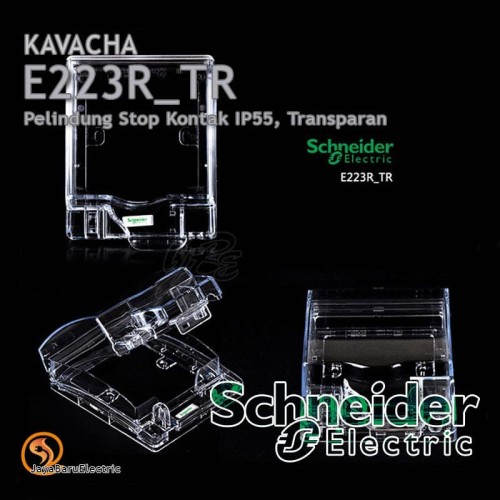 Cover Pelindung Stop Kontak Schneider Kavacha Transparan E223R_TR