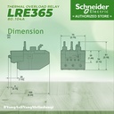 SCHNEIDER Thermal Overload Relay LRE365 80-104A