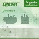 Thermal Overload Relay Schneider LRE-361 LRE-361 63-80A