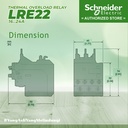 Thermal Overload Relay Schneider LRE-22 LRE22 16-24A