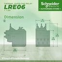 Thermal Overload Relay Schneider LRE-06 LRE06 1-1.6A
