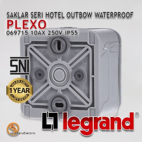 Saklar 2 Gang Hotel LEGRAND PLEXO Outbow Outdoor Waterproof 069715
