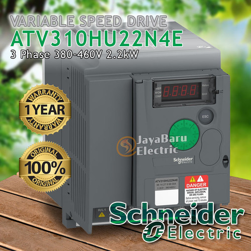 Inverter Schneider Variable Speed Drive ATV310HU22N4E 2.2kW 3P 380V
