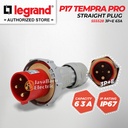 Legrand Straight Plug 3P+E / 4 Pin 63A P17 Tempra Pro 555528