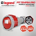Legrand Mobile Mounting Socket 3P+E / 4 Pin 63A P17 Tempra Pro 555508