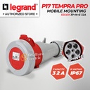 Legrand Mobile Mounting Socket 3P+N+E / 5 Pin 32A P17 Tempra 555419