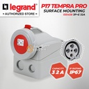 Legrand Surface Mounting Socket 3P+E / 4 Pin 32A P17 Tempra Pro 555458