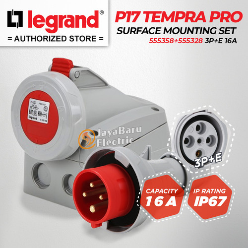 Legrand Paket 1 Set Plug Surface Mounting Socket 3P+E / 4 Pin 16A