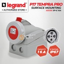 Legrand Surface Mounting Socket 3P+E / 4 Pin 16A P17 Tempra Pro 555358