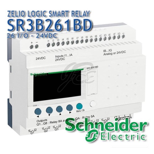 Smart Relay Schneider Zelio Logic SR3B261BD 24VDC