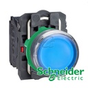 Push Button Lamp Plastik Schneider Biru XB5AW36M5 230V-240V AC
