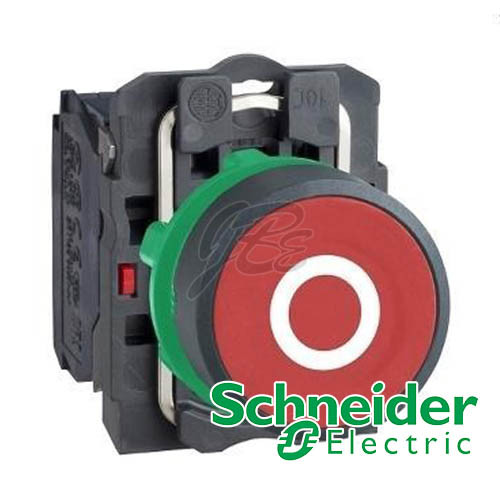 Push Button Plastik Schneider Merah O White Marking XB5AA4322