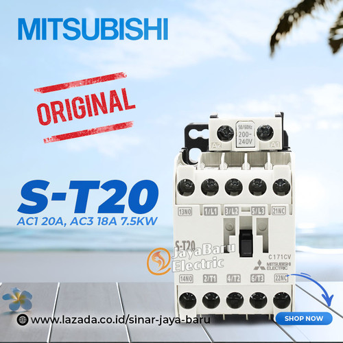 Kontaktor / Contactor Mitsubishi S-T20 ST20 110V 220V 380V AC Coil