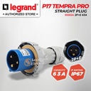 Legrand Straight Plug 2P+E / 3 Pin 3Pin 63A IP67 P17 Tempra Pro 555524