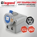 Legrand Surface Mounting Socket 2P+E / 3 Pin 32A P17 Tempra Pro 555454