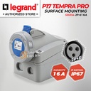 Legrand Surface Mounting Socket 2P+E / 3 Pin 16A P17 Tempra Pro 555354