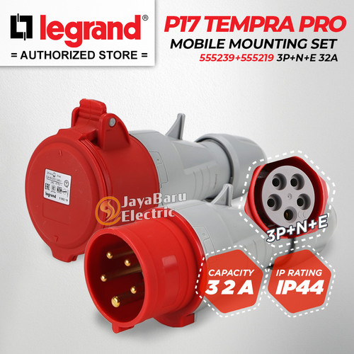 Legrand Paket 1 Set Plug Mobile Mounting Socket 3P+N+E / 5 Pin 32A