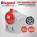 Legrand Surface Mounting Socket 3P+N+E / 5 Pin 32A P17 Tempra 555259