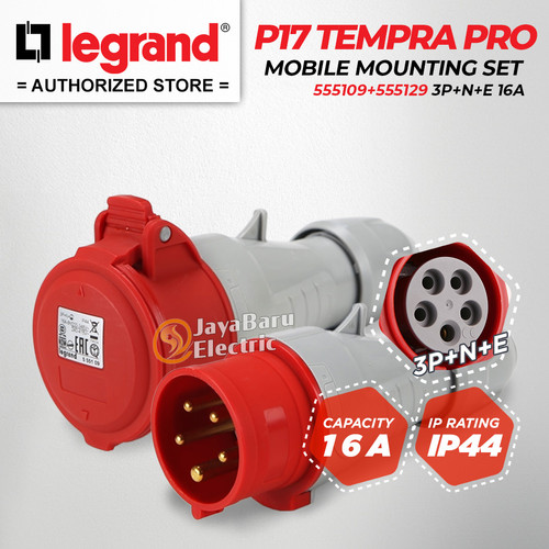 Legrand Paket 1 Set Plug Mobile Mounting Socket 3P+N+E / 5 Pin 16A