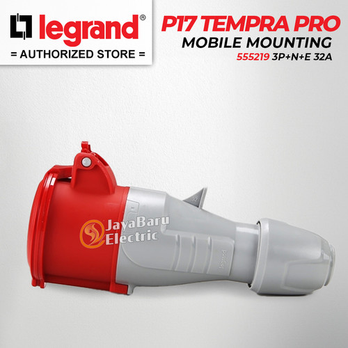 Legrand Mobile Mounting Socket 3P+N+E / 5 Pin 32A P17 Tempra 555219