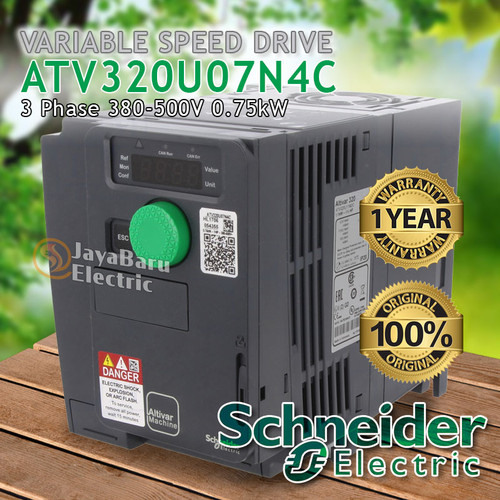 Inverter Schneider Variable Speed Drive ATV320U07N4C 0.75kW 3P 380V