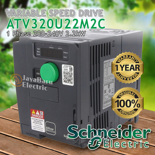 Inverter Schneider Variable Speed Drive ATV320U22M2C 2.2kW 1P 220V