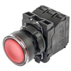 Push Button Lamp Plastik Schneider Merah XB5AW34G5 110V-120V