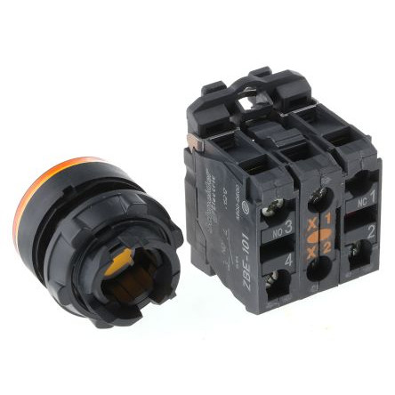 Push Button Lamp Plastik Schneider Kuning XB5AW35B5 24V AC/DC